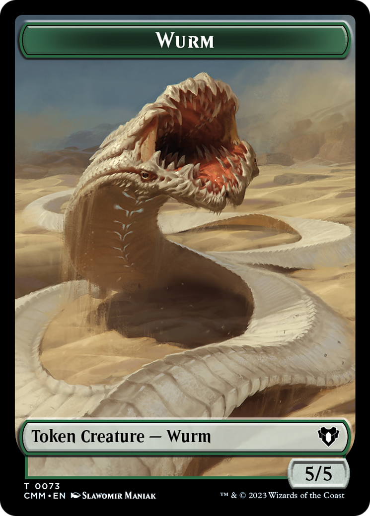 Wurm // Spider Double-Sided Token [Commander Masters Tokens] | Exor Games Summserside