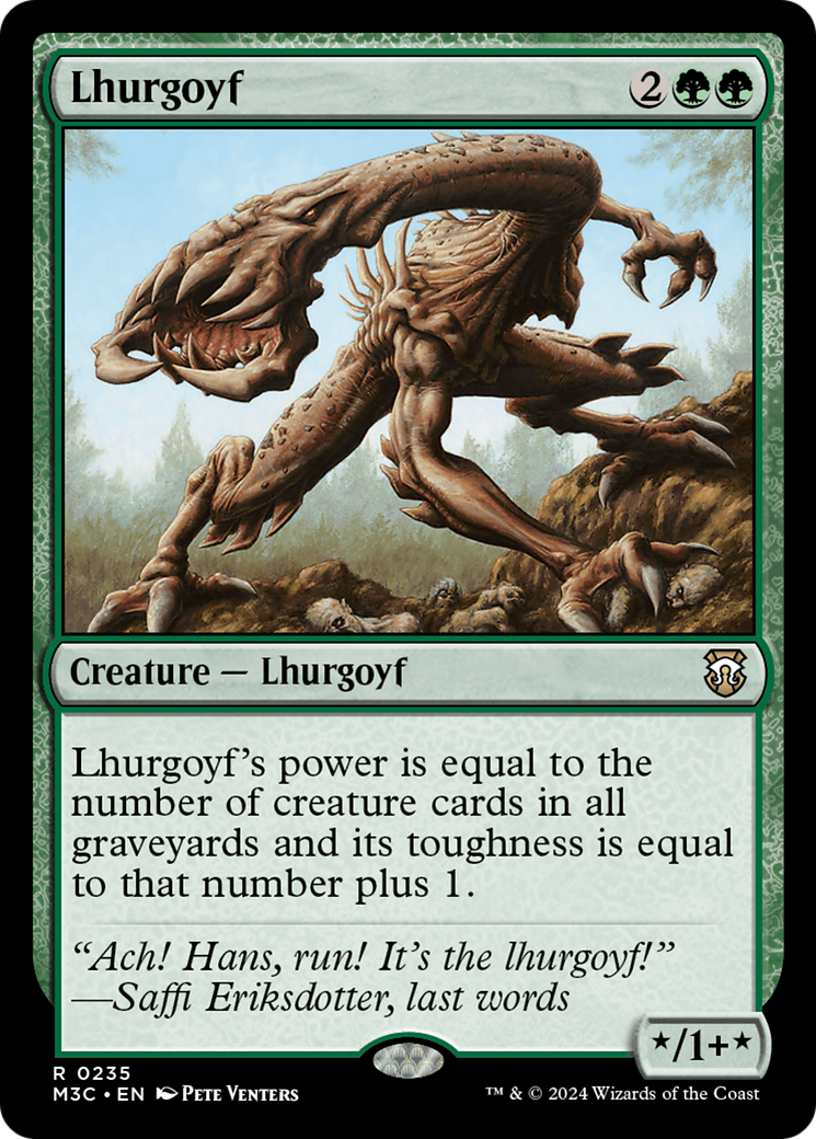 Lhurgoyf (Ripple Foil) [Modern Horizons 3 Commander] | Exor Games Summserside