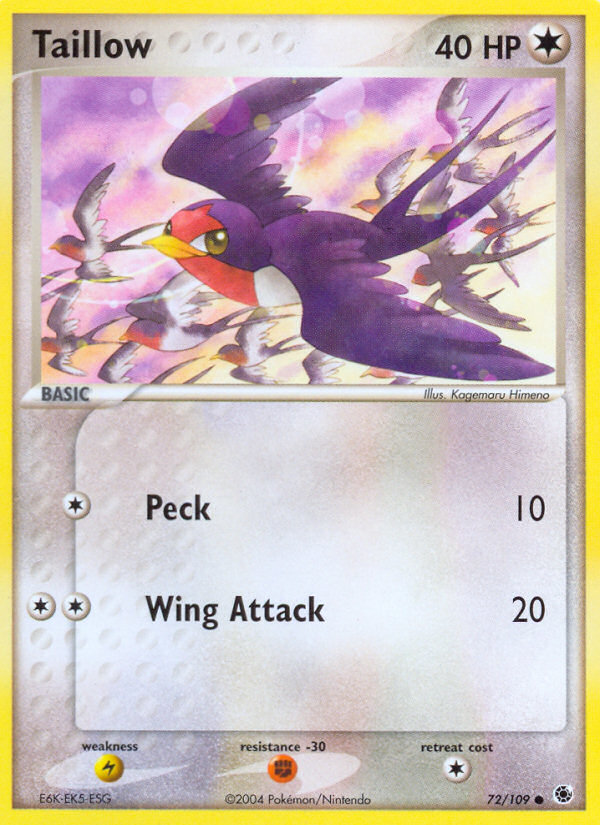 Taillow (72/109) [EX: Ruby & Sapphire] | Exor Games Summserside