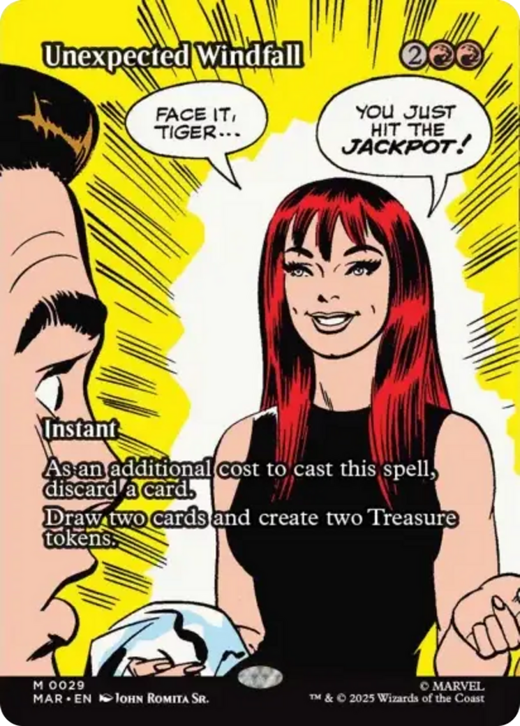 Unexpected Windfall (Borderless) [Marvel's Spider-Man: Eternal-Legal] | Exor Games Summserside