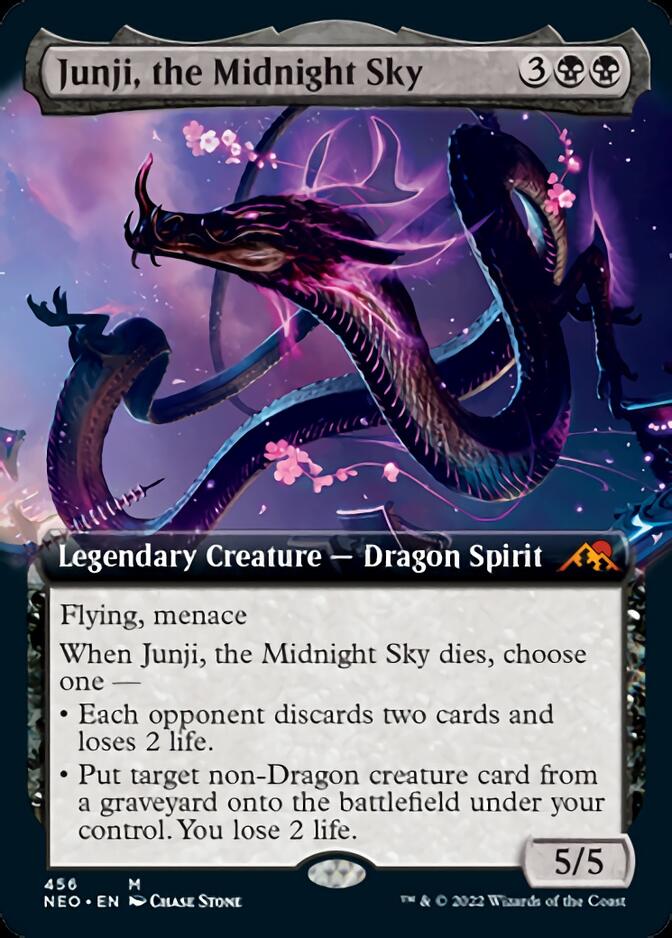 Junji, the Midnight Sky (Extended Art) [Kamigawa: Neon Dynasty] | Exor Games Summserside