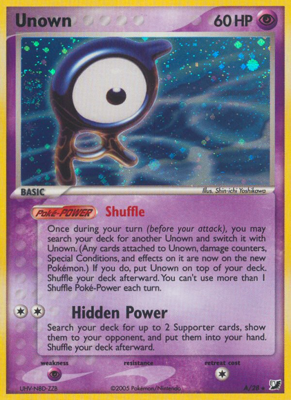 Unown (A/28) [EX: Unseen Forces] | Exor Games Summserside