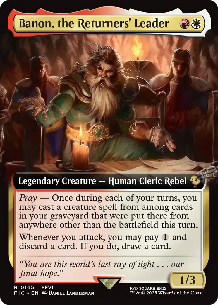 Banon, the Returners' Leader (Extended Art) [FINAL FANTASY Commander] | Exor Games Summserside