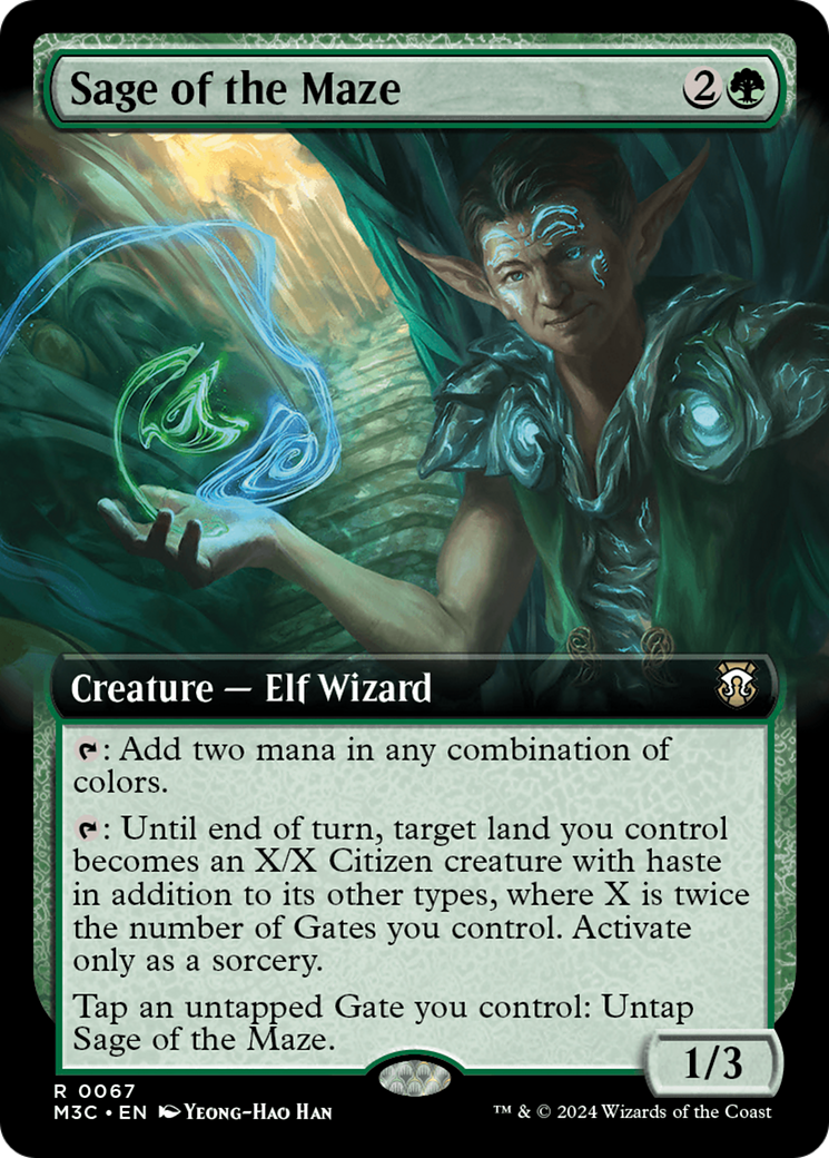 Sage of the Maze (Extended Art) [Modern Horizons 3 Commander] | Exor Games Summserside