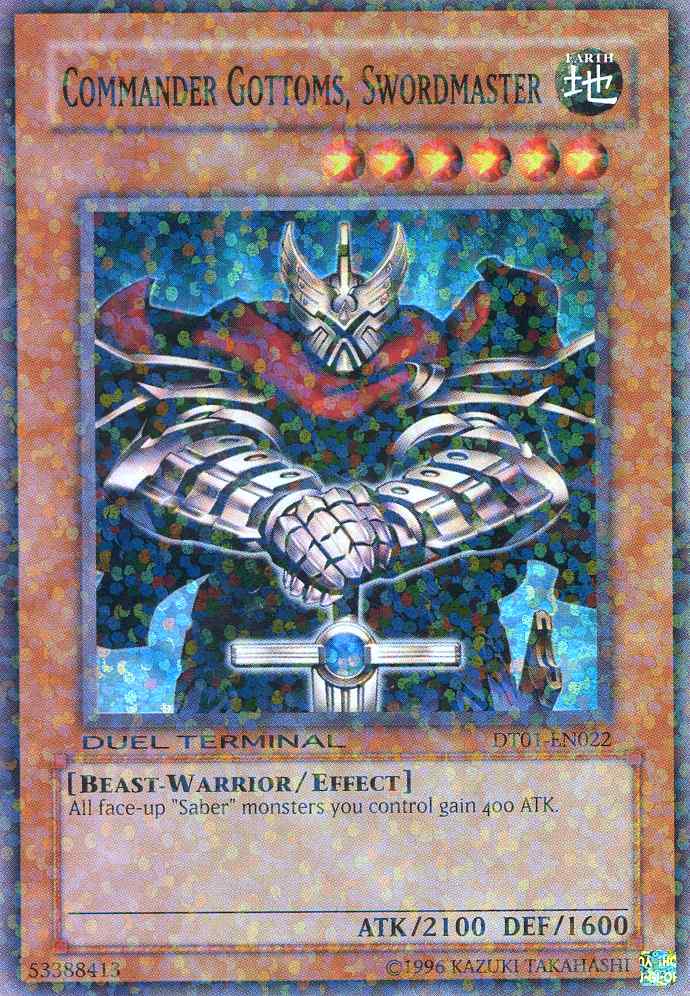 Commander Gottoms, Swordmaster [DT01-EN022] Super Rare | Exor Games Summserside