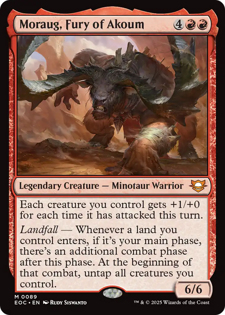 Moraug, Fury of Akoum [Edge of Eternities Commander] | Exor Games Summserside