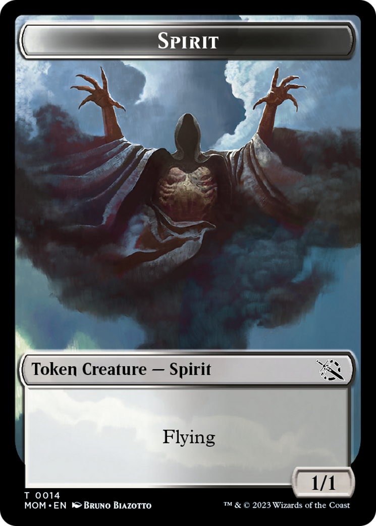 Elemental (9) // Spirit (14) Double-Sided Token [March of the Machine Tokens] | Exor Games Summserside