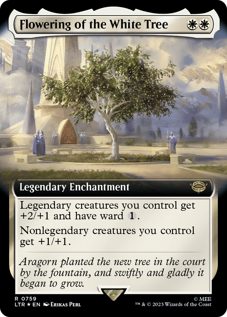 Flowering of the White Tree (Extended Art) (Surge Foil) [The Lord of the Rings: Tales of Middle-Earth] | Exor Games Summserside