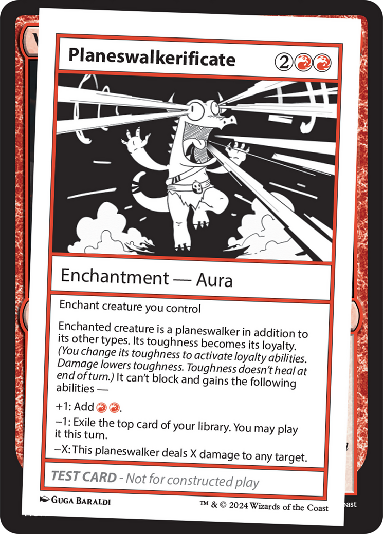 Planeswalkerificate [Mystery Booster 2 Playtest Cards] | Exor Games Summserside