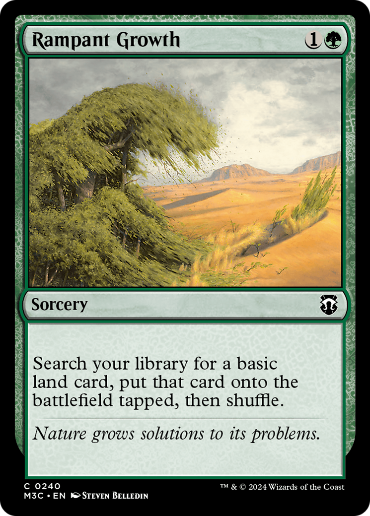 Rampant Growth (Ripple Foil) [Modern Horizons 3 Commander] | Exor Games Summserside