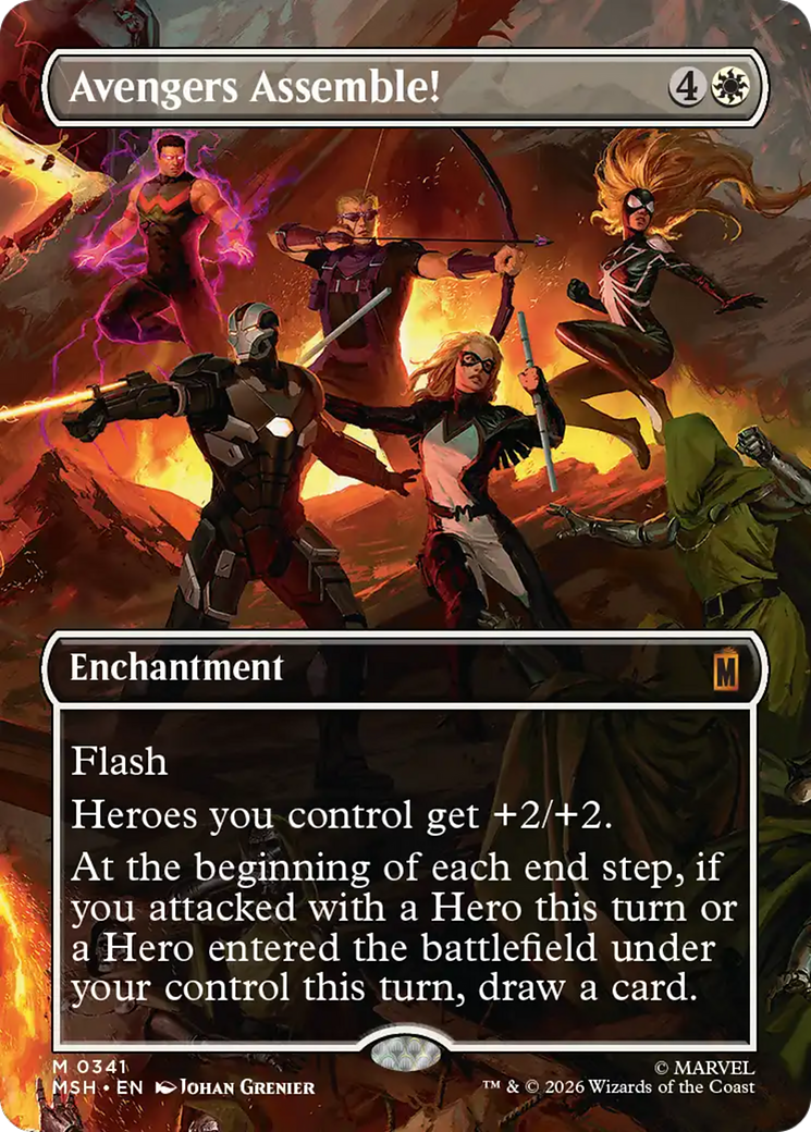 Avengers Assemble! (Borderless) (0341) [Marvel Super Heroes] | Exor Games Summserside