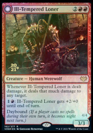 Ill-Tempered Loner // Howlpack Avenger [Innistrad: Crimson Vow Prerelease Promos] | Exor Games Summserside