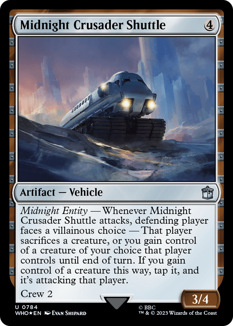 Midnight Crusader Shuttle (Surge Foil) [Doctor Who] | Exor Games Summserside