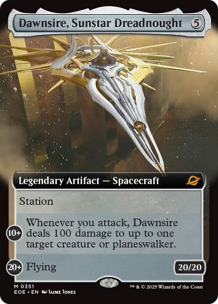 Dawnsire, Sunstar Dreadnought (Extended Art) [Edge of Eternities] | Exor Games Summserside