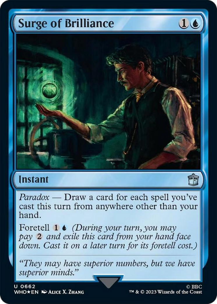 Surge of Brilliance (Surge Foil) [Doctor Who] | Exor Games Summserside