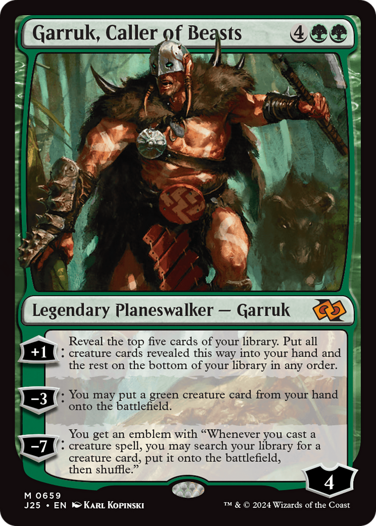 Garruk, Caller of Beasts [Foundations Jumpstart] | Exor Games Summserside