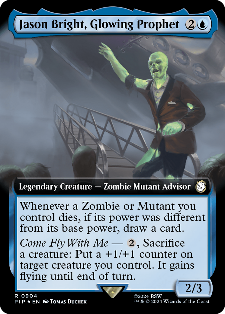 Jason Bright, Glowing Prophet (Extended Art) (Surge Foil) [Fallout] | Exor Games Summserside