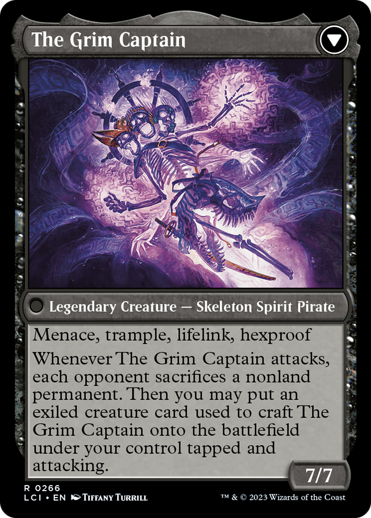 Throne of the Grim Captain // The Grim Captain [The Lost Caverns of Ixalan Prerelease Cards] | Exor Games Summserside