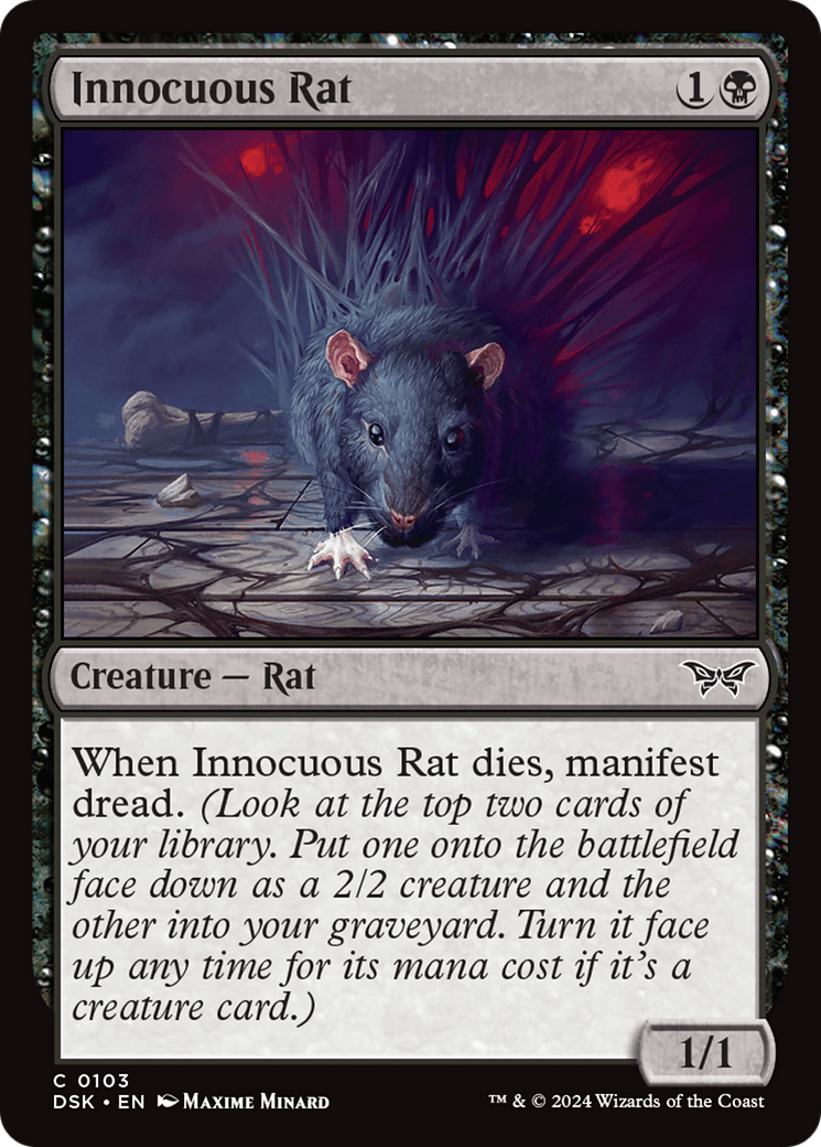 Innocuous Rat [Duskmourn: House of Horror] | Exor Games Summserside