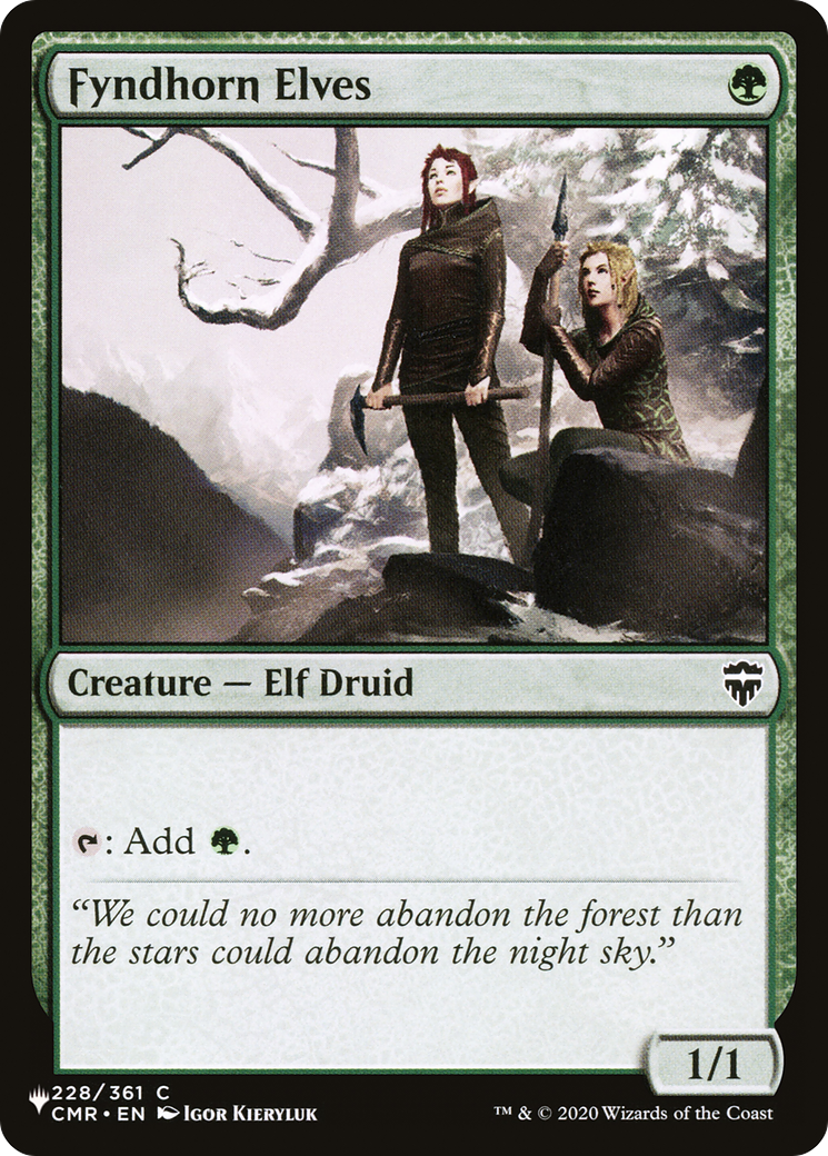 Fyndhorn Elves [The List] | Exor Games Summserside