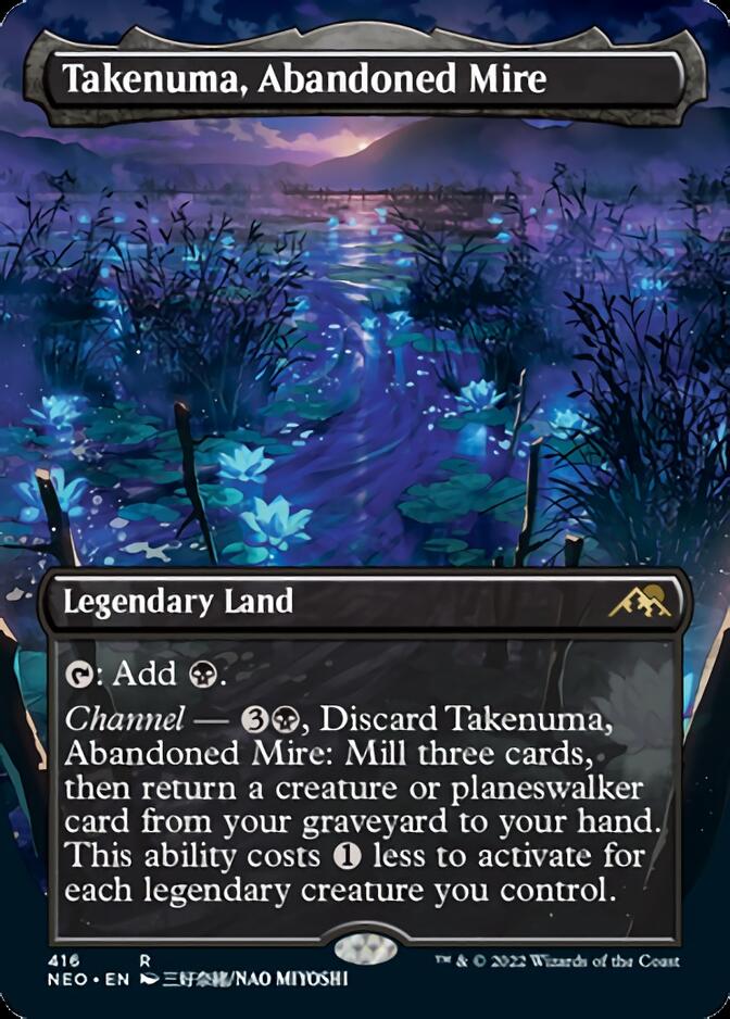 Takenuma, Abandoned Mire (Borderless Alternate Art) [Kamigawa: Neon Dynasty] | Exor Games Summserside