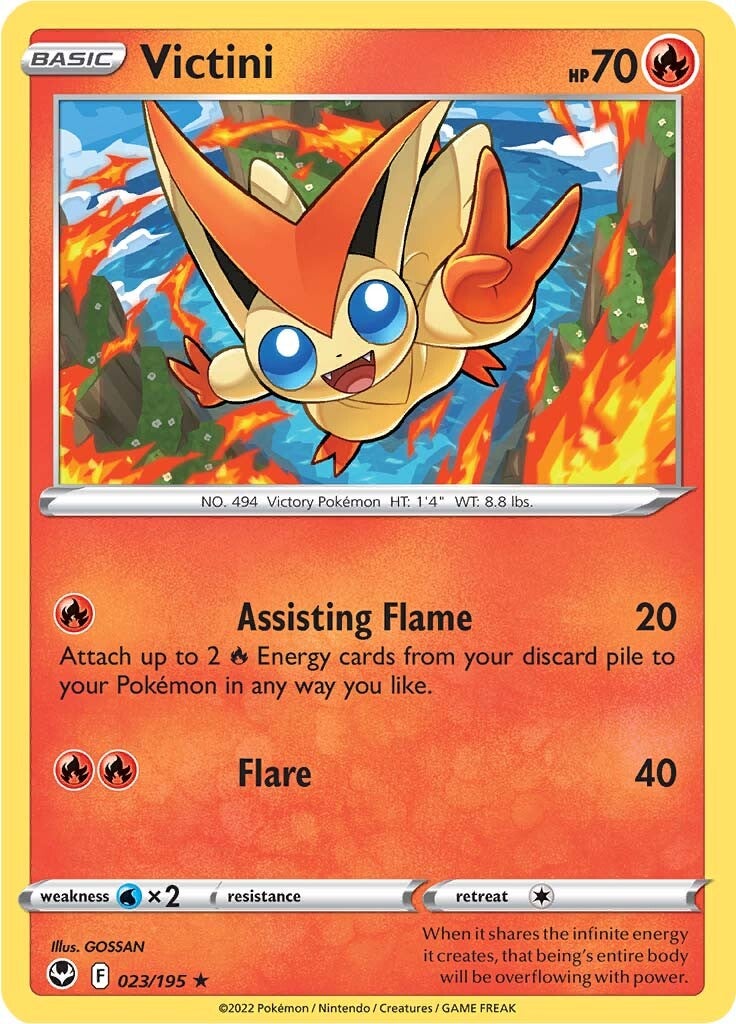 Victini (023/195) [Sword & Shield: Silver Tempest] | Exor Games Summserside