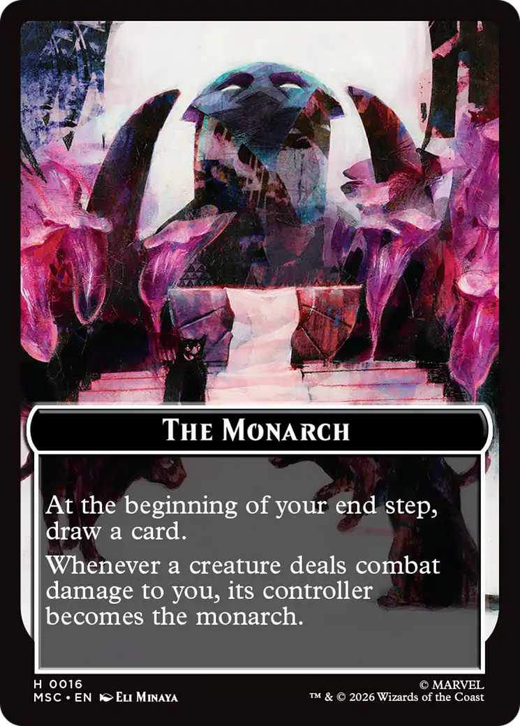 The Monarch (016) // Vibranium (031) Double-Sided Token (Surge Foil) [Marvel Super Heroes Commander Tokens] | Exor Games Summserside