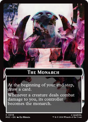 The Monarch (016) // Vibranium (031) Double-Sided Token (Surge Foil) [Marvel Super Heroes Commander Tokens] | Exor Games Summserside