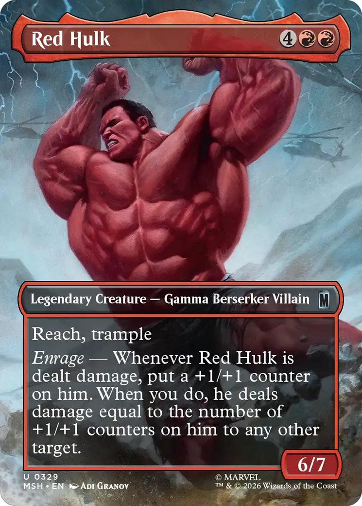 Red Hulk (Borderless) [Marvel Super Heroes] | Exor Games Summserside