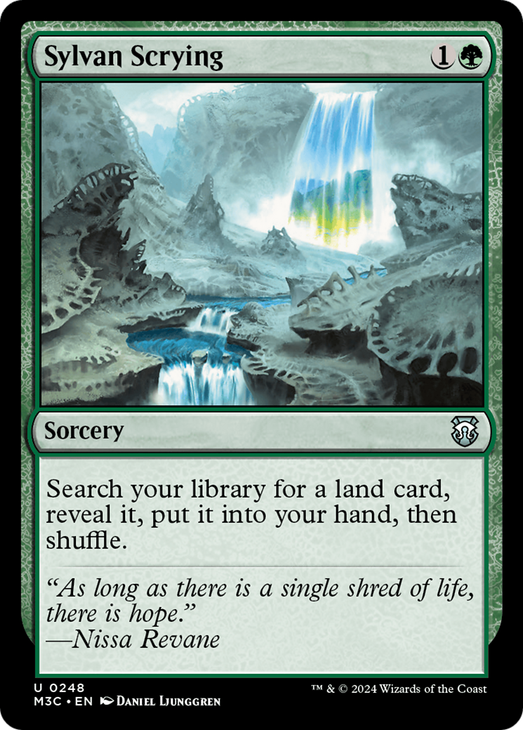 Sylvan Scrying (Ripple Foil) [Modern Horizons 3 Commander] | Exor Games Summserside