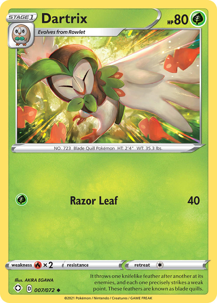 Dartrix (007/072) [Sword & Shield: Shining Fates] | Exor Games Summserside