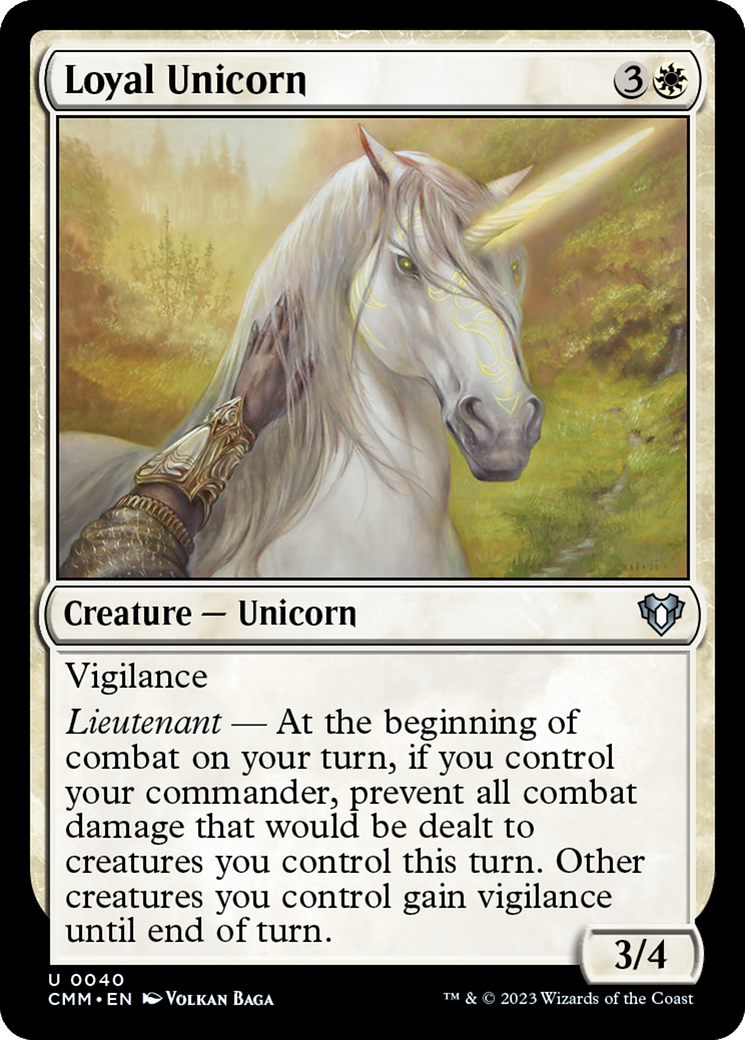 Loyal Unicorn [Commander Masters] | Exor Games Summserside