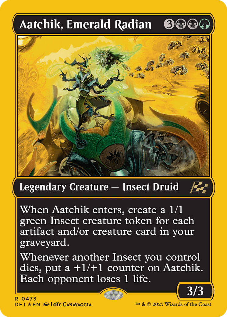 Aatchik, Emerald Radian (First-Place Foil) [Aetherdrift] | Exor Games Summserside