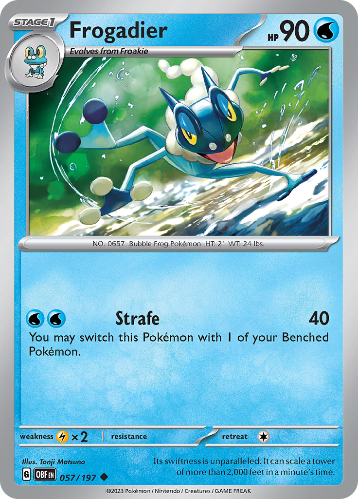 Frogadier (057/197) [Scarlet & Violet: Obsidian Flames] | Exor Games Summserside