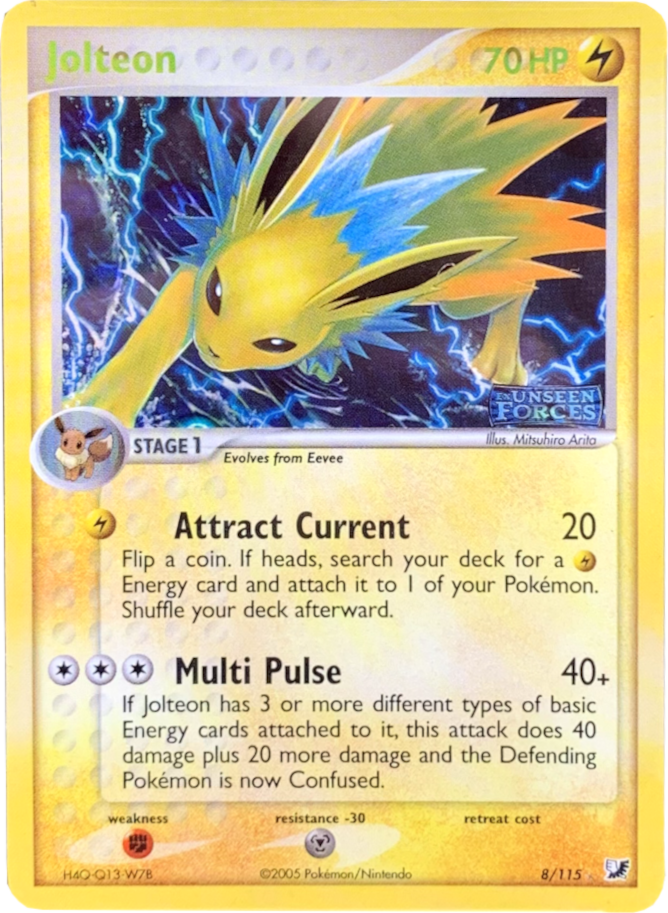 Jolteon (8/115) (Stamped) [EX: Unseen Forces] | Exor Games Summserside