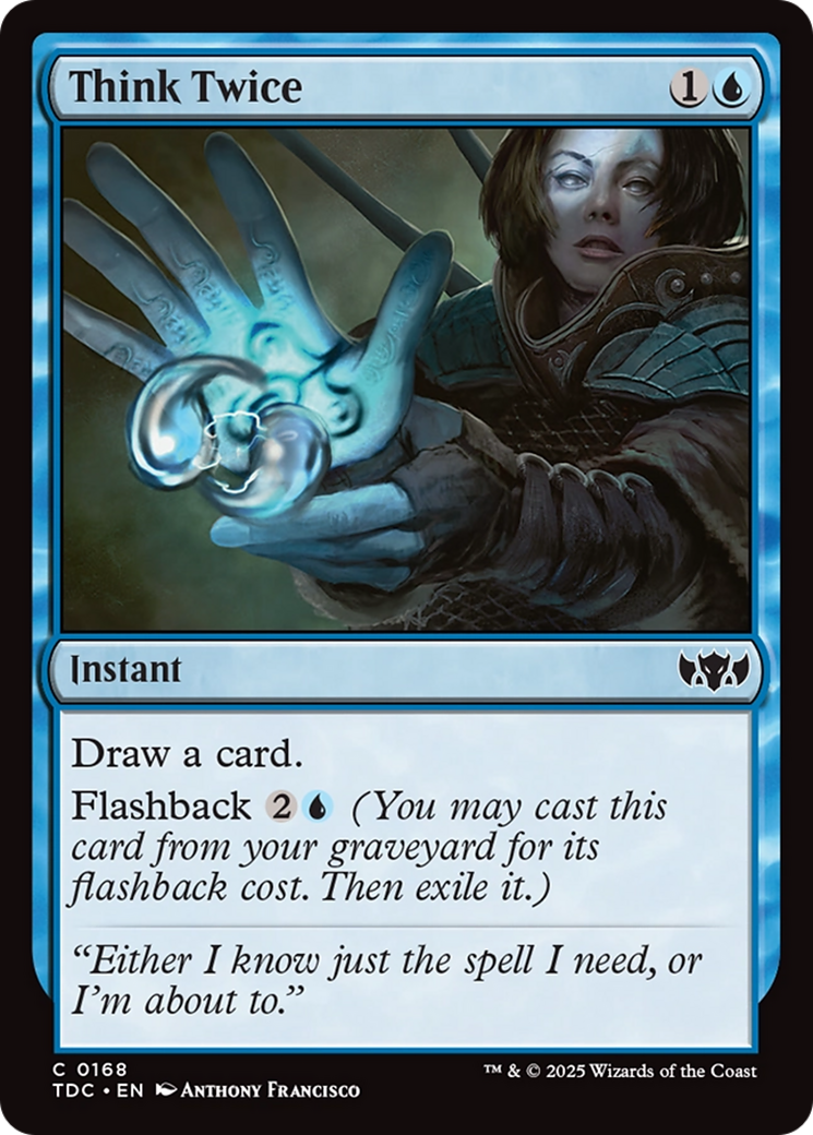 Think Twice [Tarkir: Dragonstorm Commander] | Exor Games Summserside