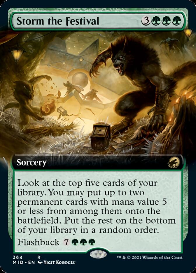 Storm the Festival (Extended Art) [Innistrad: Midnight Hunt] | Exor Games Summserside