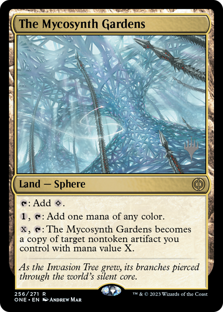 The Mycosynth Gardens (Promo Pack) [Phyrexia: All Will Be One Promos] | Exor Games Summserside