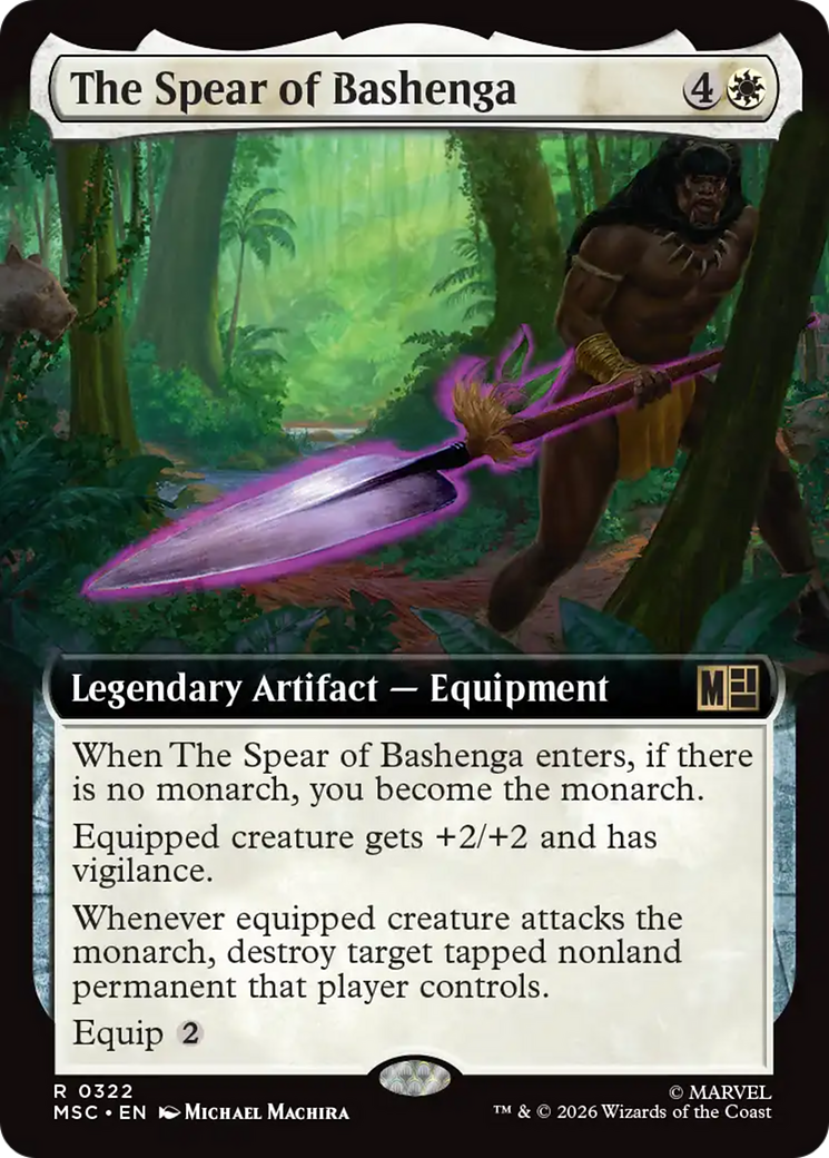 The Spear of Bashenga (Extended Art) [Marvel Super Heroes Commander] | Exor Games Summserside