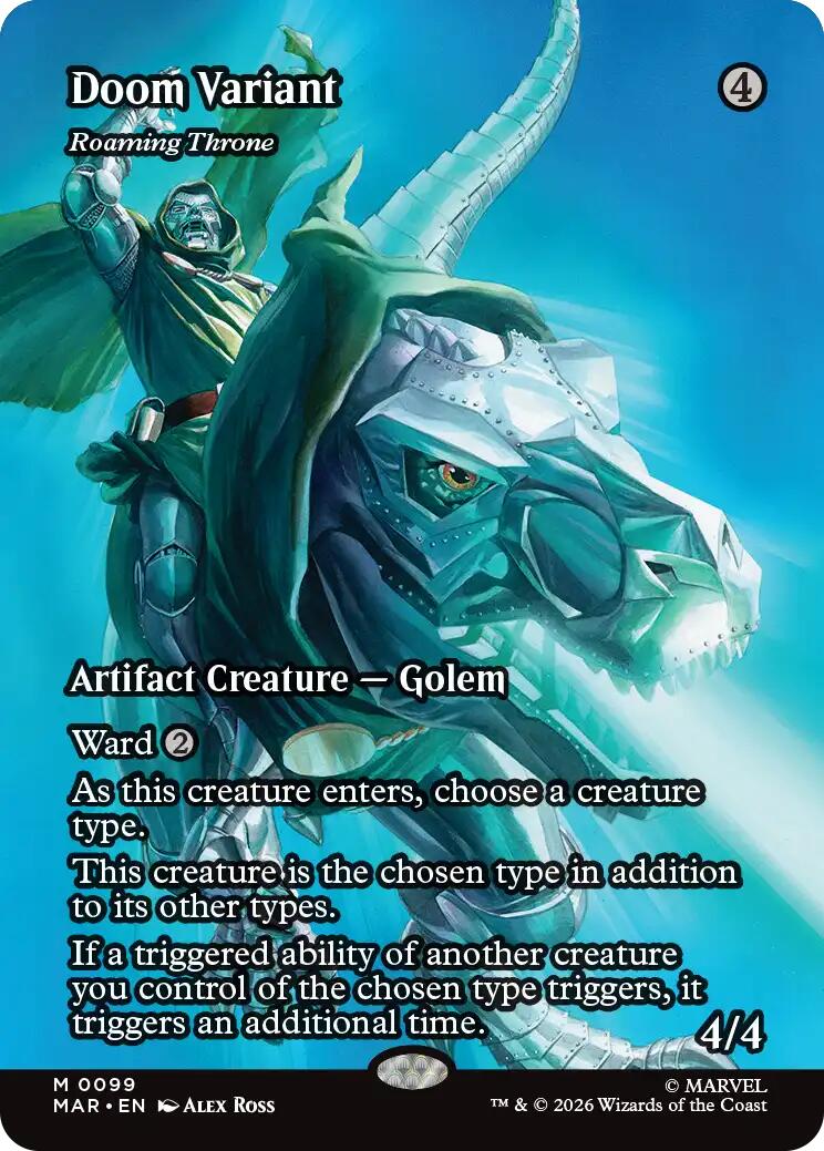 Doom Variant - Roaming Throne (Borderless) [Marvel Universe: Eternal-Legal] | Exor Games Summserside