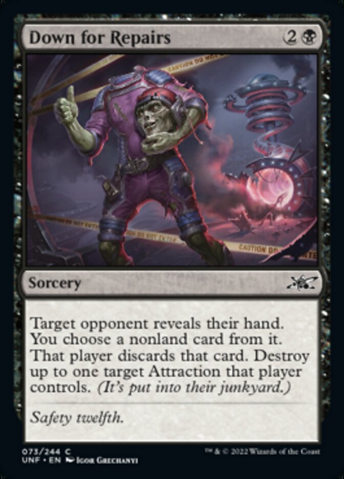 Down for Repairs [Unfinity] | Exor Games Summserside