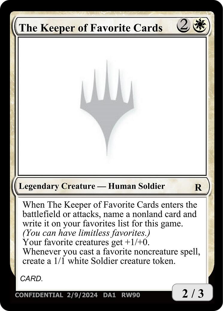 The Keeper of Favorite Cards (2/9/2024) [Unknown Event] | Exor Games Summserside