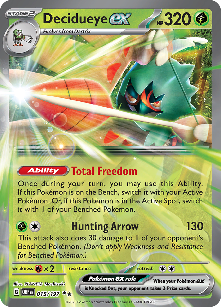 Decidueye ex (015/197) [Scarlet & Violet: Obsidian Flames] | Exor Games Summserside