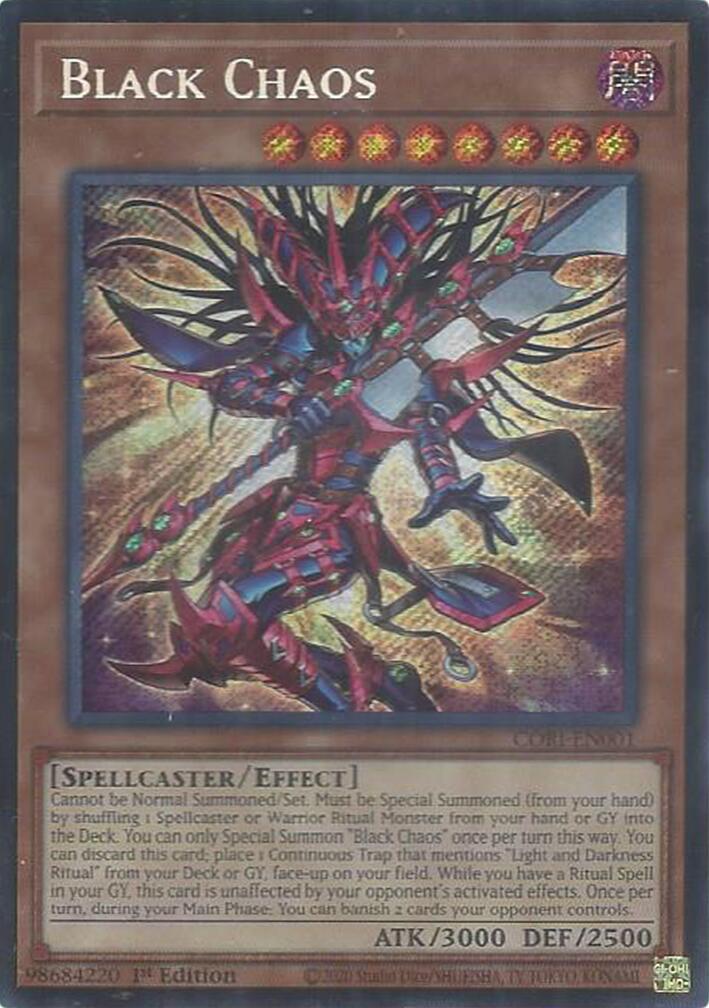 Black Chaos [CORI-EN001] Secret Rare | Exor Games Summserside