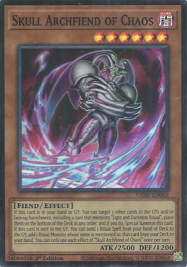 Skull Archfiend of Chaos [CORI-EN002] Super Rare | Exor Games Summserside