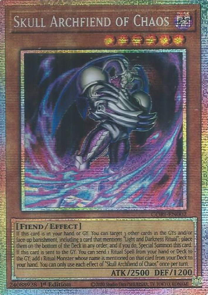 Skull Archfiend of Chaos (Starlight Rare) [CORI-EN002] Starlight Rare | Exor Games Summserside