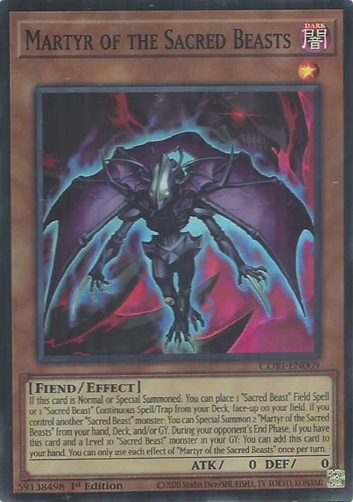 Martyr of the Sacred Beasts [CORI-EN009] Super Rare | Exor Games Summserside