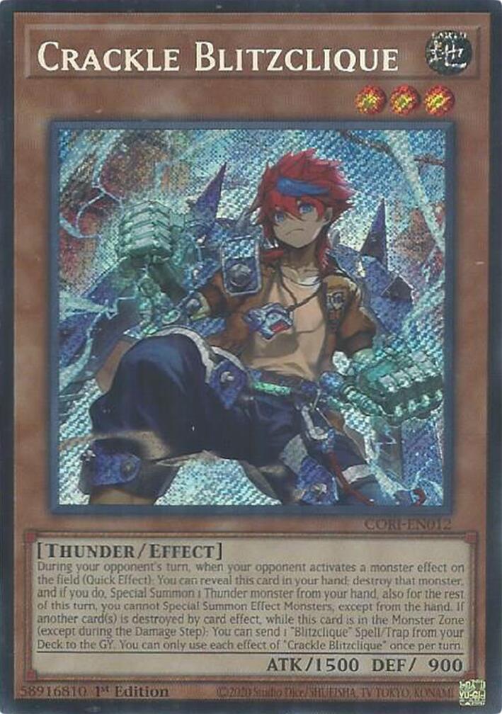 Crackle Blitzclique [CORI-EN012] Secret Rare | Exor Games Summserside
