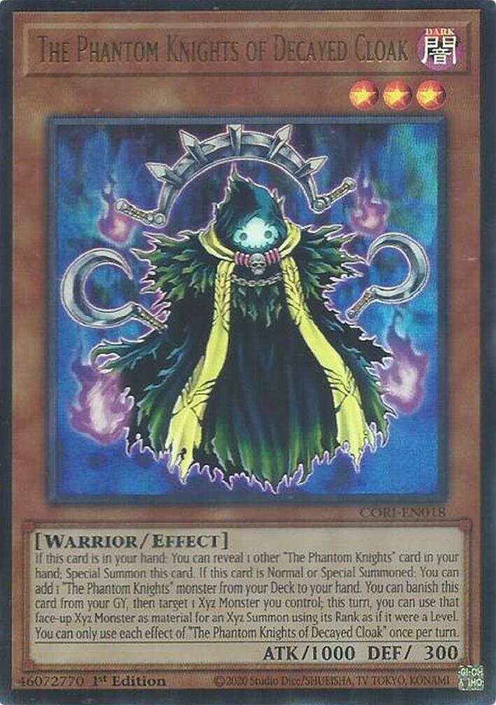 The Phantom Knights of Decayed Cloak [CORI-EN018] Ultra Rare | Exor Games Summserside