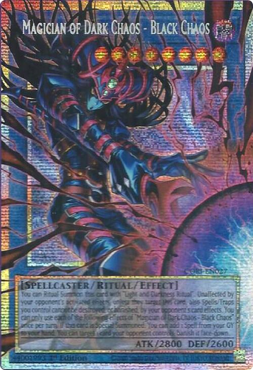 Magician of Dark Chaos - Black Chaos (Starlight Rare) (Extended Art) [CORI-EN027] Starlight Rare | Exor Games Summserside